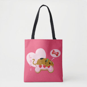 Bolso De Tela Scooby-Doo - Snacks Scooby decorados con el coraz