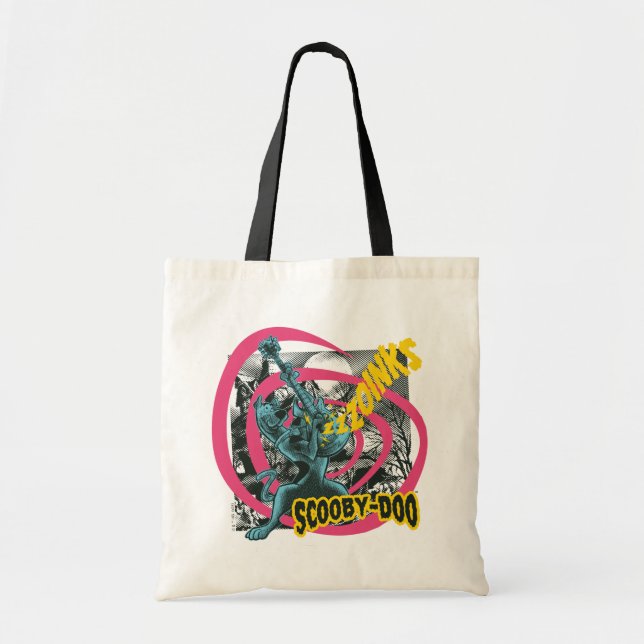 Bolso De Tela Scooby-Doo Zoinks Punk Guitar Gráfico (Frente)