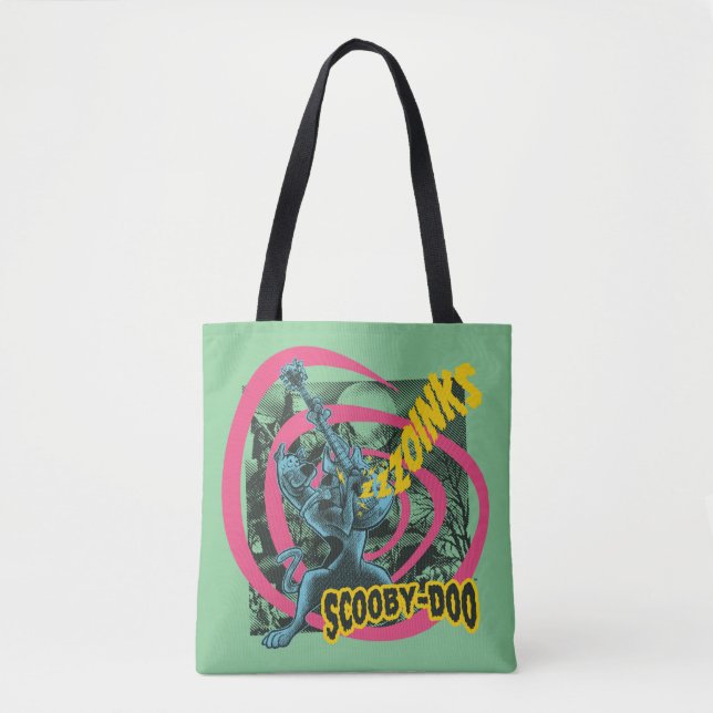 Bolso De Tela Scooby-Doo Zoinks Punk Guitar Gráfico (Anverso)