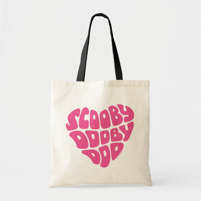 Bolso De Tela Scooby Dooby Doo Heart (Frente)
