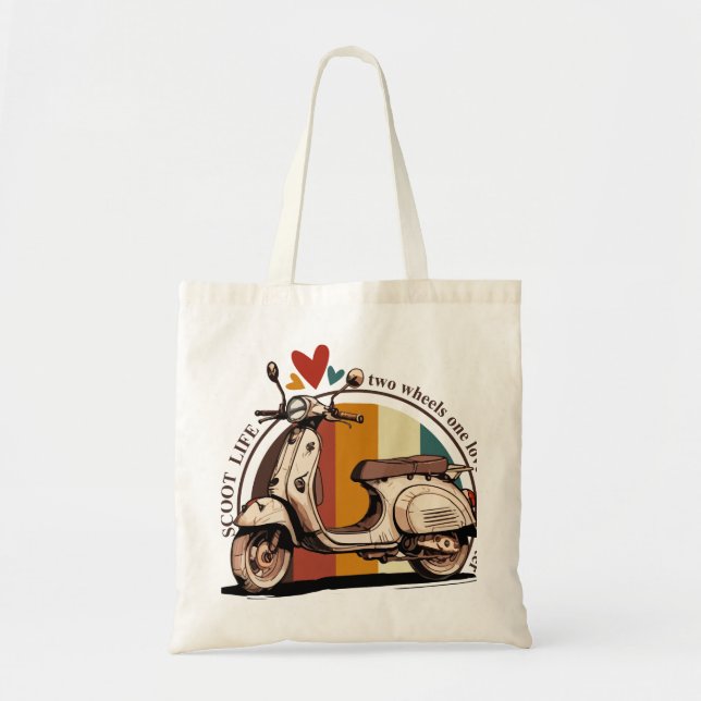 Bolso De Tela Scooter Life Tote Bag (Frente)