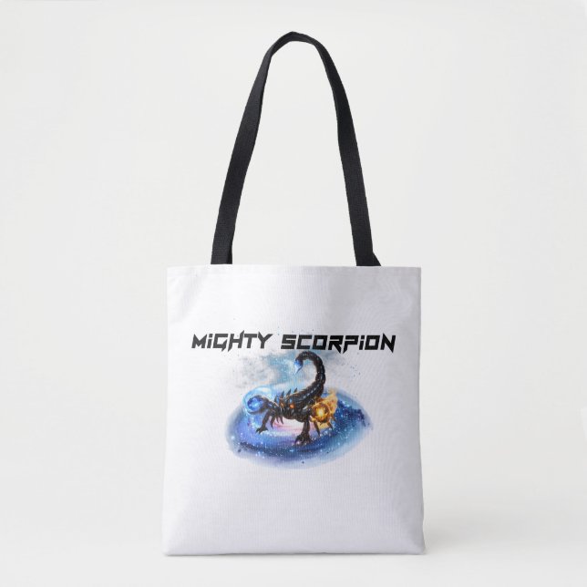 BOLSO DE TELA SCORPION OF THE COSMIC ARCANE (Anverso)