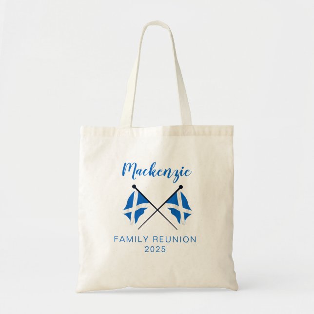 Bolso De Tela Scotland Flags Family Reunion  (Frente)