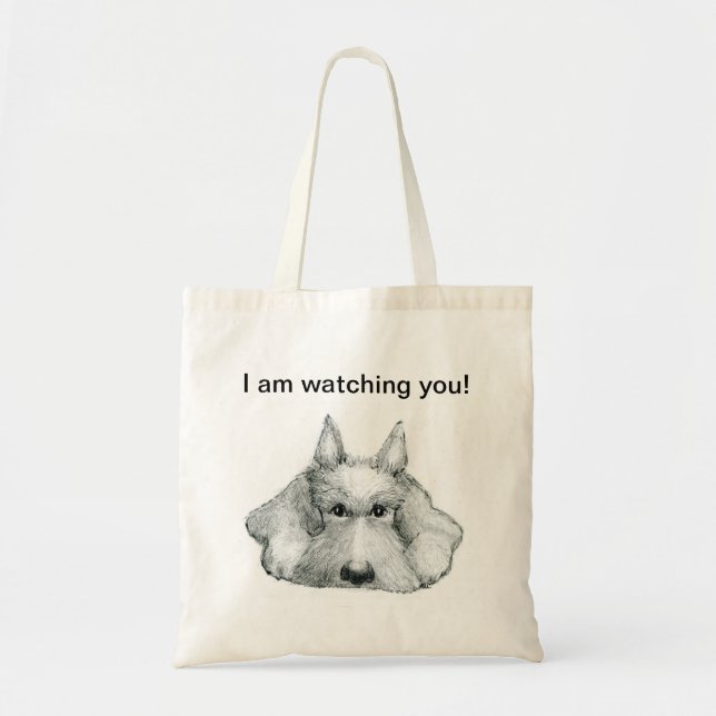 Bolso De Tela Scottie Dog Tote Bag (Frente)
