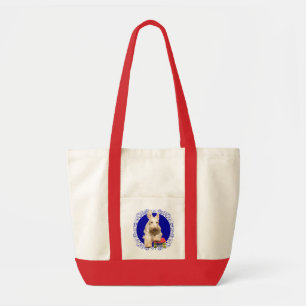 Bolso De Tela Scottie Trigueño en un monopatín