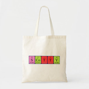 Bolso De Tela Scotty nombre de tabla periódica
