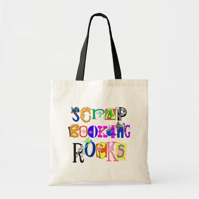 Bolso De Tela Scrapbooking Tote Bag (Frente)