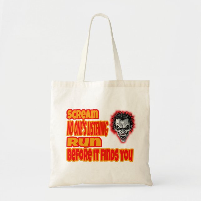 Bolso De Tela Scream & Run  (Frente)