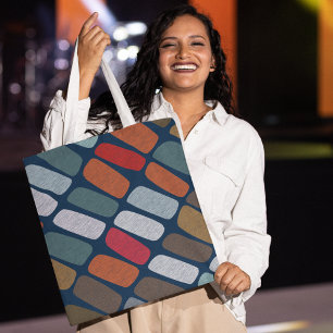 Bolso De Tela Scribble Pebbles