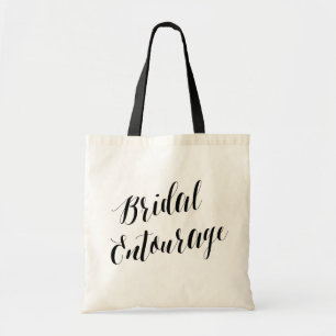 Bolso De Tela Script de entourage de novia   Tote Bachelorette