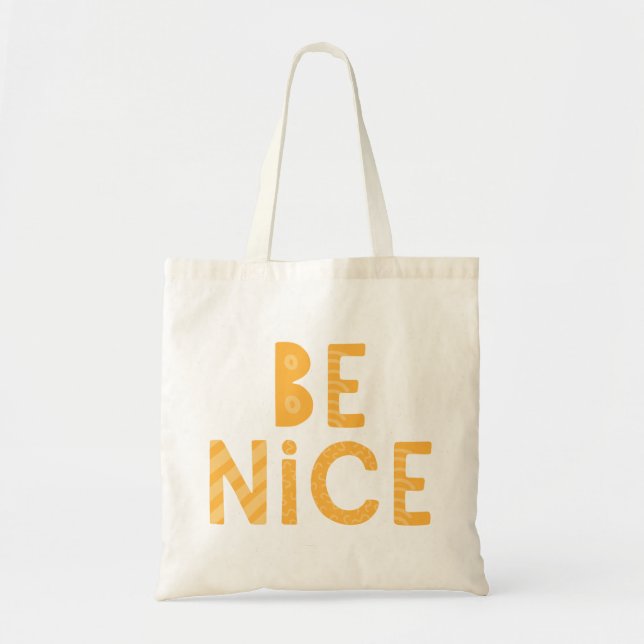 Bolso De Tela Sé Agradable. (Frente)