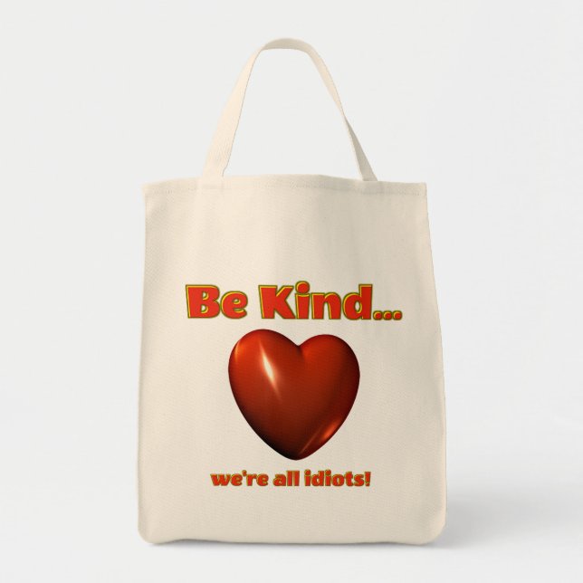 Bolso De Tela Sé amable (Frente)