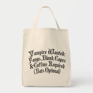 Bolso De Tela Se busca vampiro