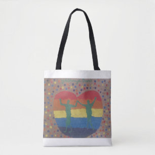Bolso De Tela Se casaron con el boda arcoiris de Yeshaya Dank