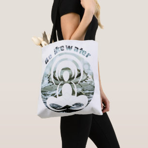 Bolso De Tela Sé como agua todos los días zen