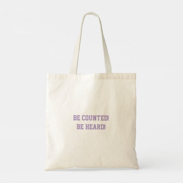 Bolso De Tela ¡Sé contada! ¡Sé escuchada! Tote  (Reverso)