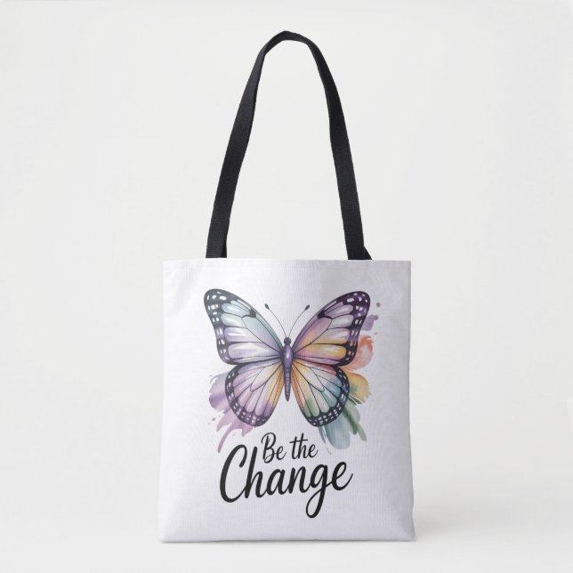 Bolso De Tela Sé El Cambio (Anverso)