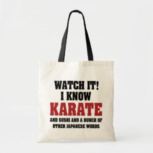 Bolso De Tela ¡Sé Karate! Y Sushi Y Otras Palabras Japonesas