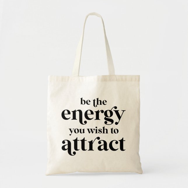 Bolso De Tela Sé La Energía Que Deseas Atraer (Frente)