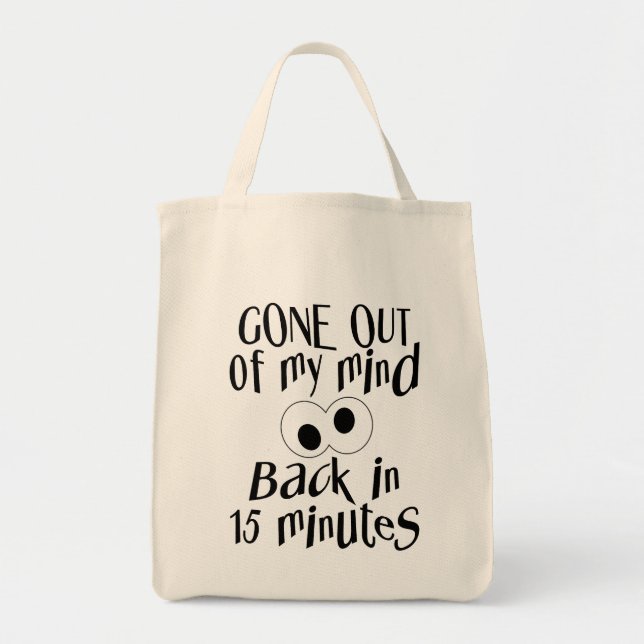 Bolso De Tela "Se Me Fue De La Mente" (Frente)