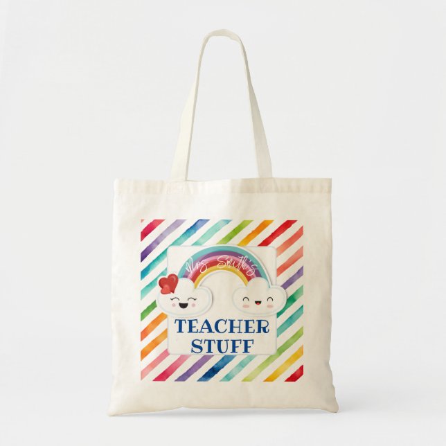 Bolso De Tela Se necesita el gran aprecio del maestro de manzana (Frente)