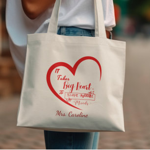 Bolso De Tela Se Necesita Mucho Corazón Para Dar Forma A Un Prof