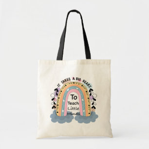 Bolso De Tela Se necesita mucho corazón para enseñar a los peque