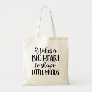 Bolso De Tela Se necesita un gran corazón - el regalo del profe