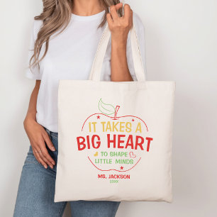 Bolso De Tela Se Necesita Un Gran Corazón Para Dar Forma A Un Pr