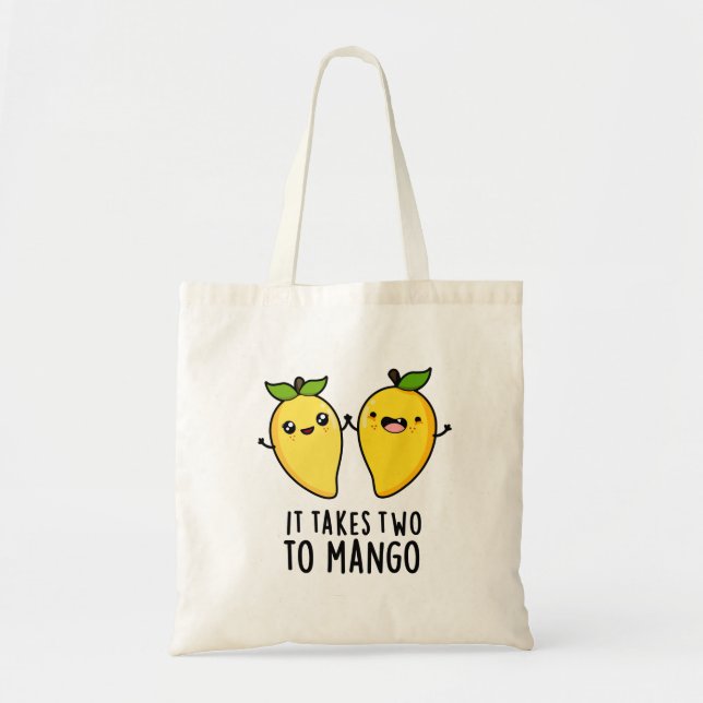 Bolso De Tela Se Necesitan Dos Para Mango Divertido Bailando Bol (Frente)