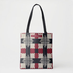 Bolso De Tela Se tocan copos de nieve de estilo rústico - acoged