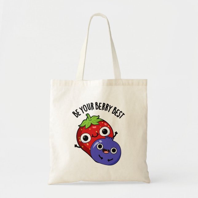 Bolso De Tela Sé tu mejor bollo de fruta divertida (Frente)
