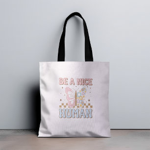 Bolso De Tela Sé un buen hombre con motivación que dice buenas v