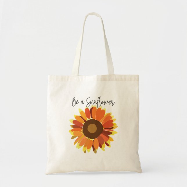 Bolso De Tela Sé un girasol (Frente)