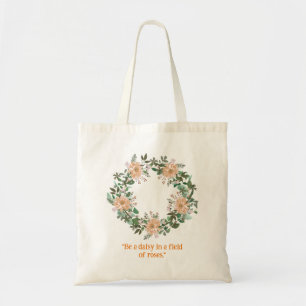 Bolso De Tela Sé una guirnalda rusa de margarita