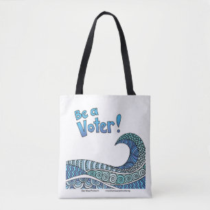 Bolso De Tela Sé una Tote de Votante
