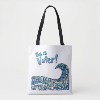 Bolso De Tela Sé una Tote de Votante