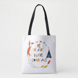 Bolso De Tela Sé valiente tienes valor Fox