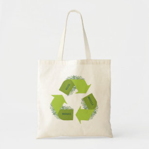 Bolso De Tela Sé Verde. Reutilizar, reducir, reciclar