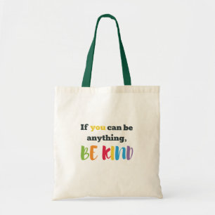 Bolso De Tela Sea amable con la tipografía moderna