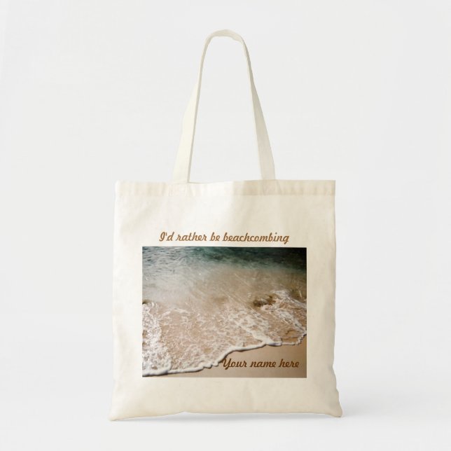 Bolso De Tela Sea bastante tote conocido de Beachcombing (Frente)