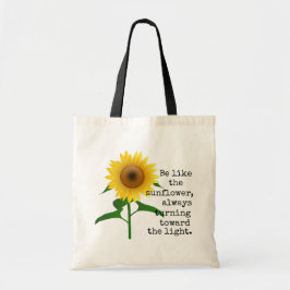 Bolso De Tela Sea como el tote del girasol