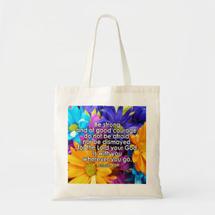 Bolso De Tela Sea escritura fuerte de la biblia