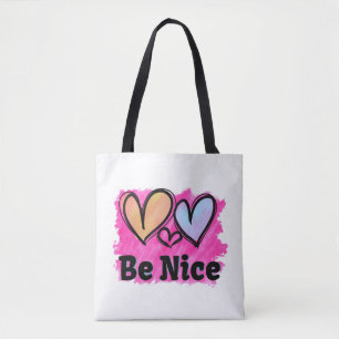 Bolso De Tela Sea lindo corazón acuarela