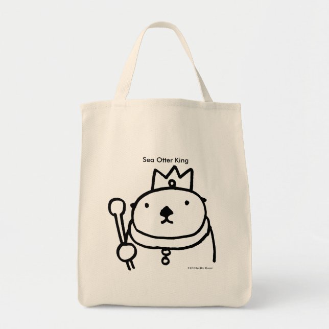 Bolso De Tela Sea Otter King (Frente)