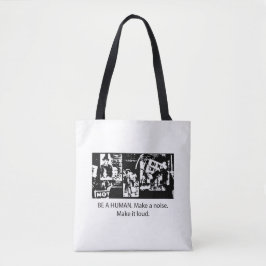 Bolso De Tela Sea un tote humano