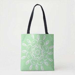 Bolso De Tela Seafoam Mandala