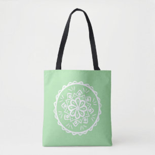 Bolso De Tela Seafoam Mandala