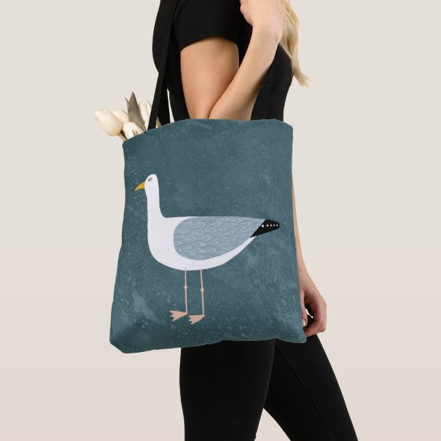 Bolso De Tela Seagull Nautical (Detalle)