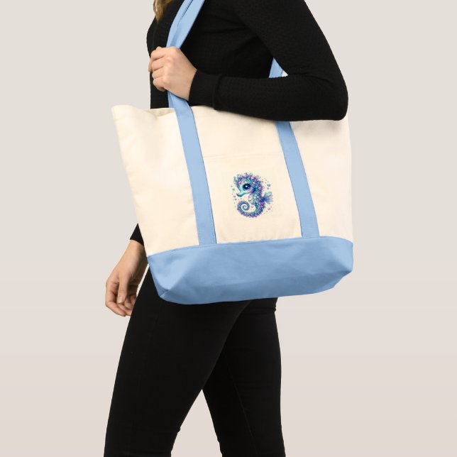 Bolso De Tela Seahorse Jumbo Tote Bag (Anverso (producto))